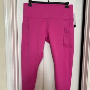 Nike- Go Hot Pink Dri-Fit Firm-Support High-Waisted Leggings SZ (XXL)
